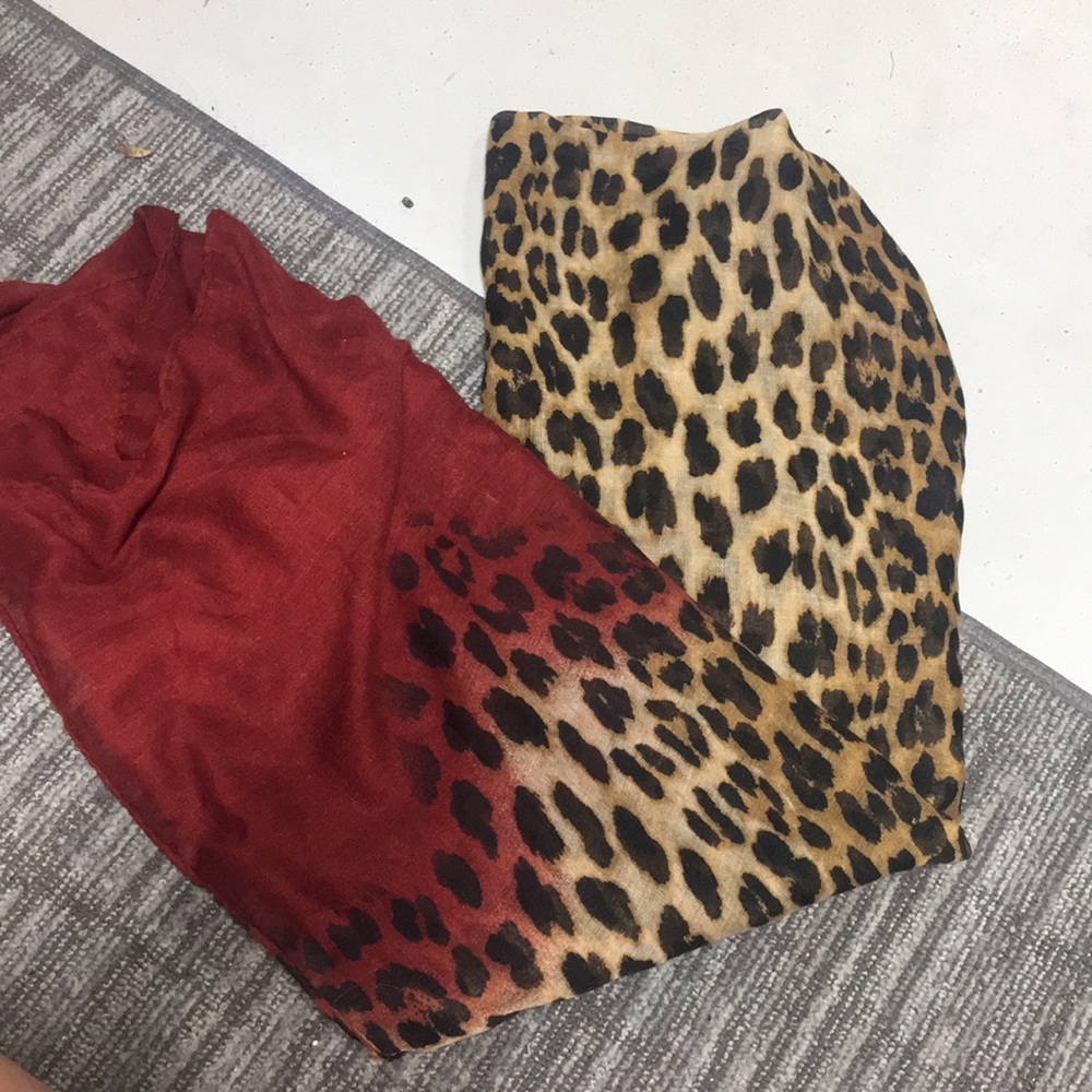 Leopard scarf *BUNDLE ALL 3 SCARVES FOR $12*